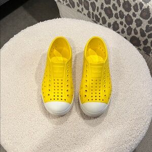 Brand new condition Yellow Toddler Native shoes